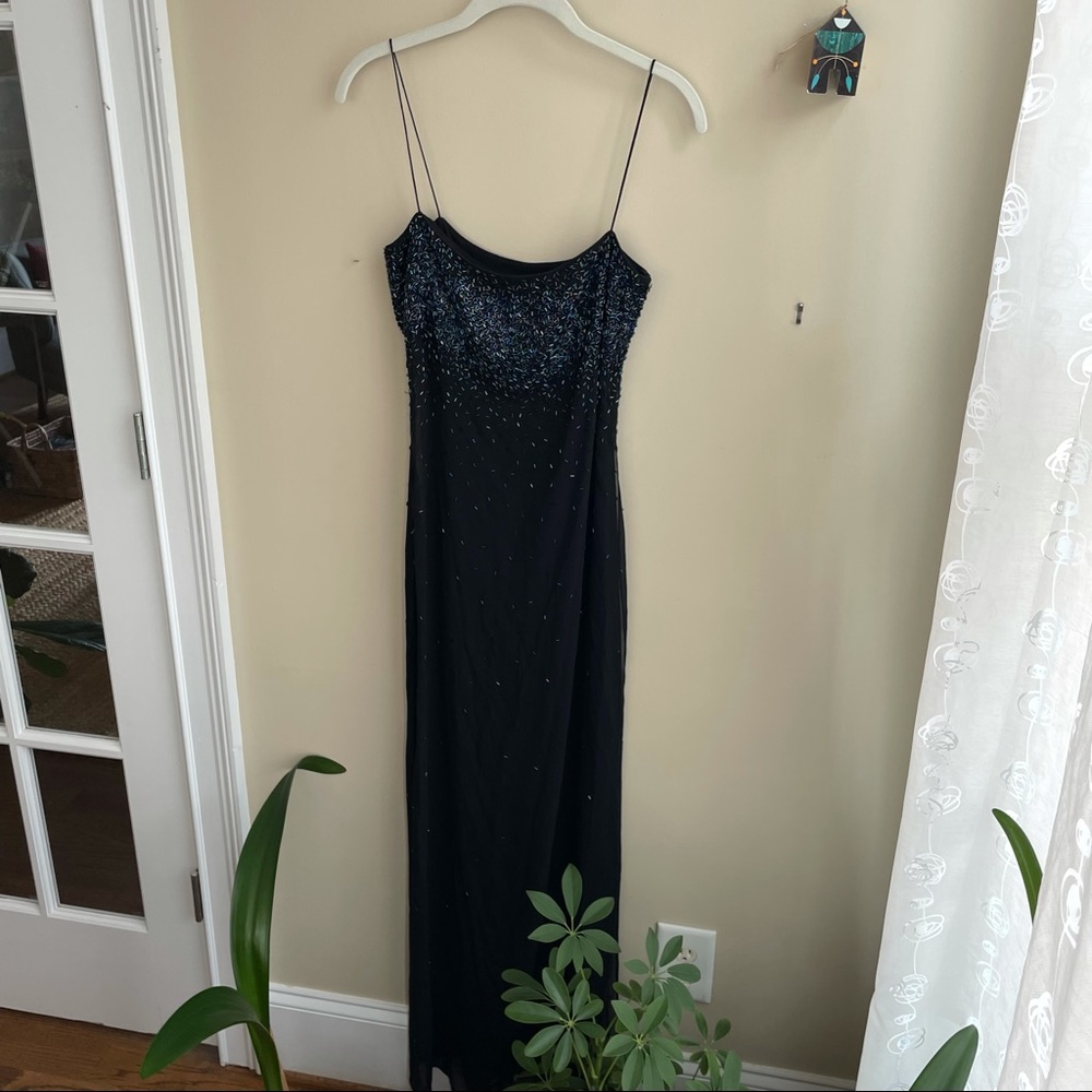 Sheer beaded gown